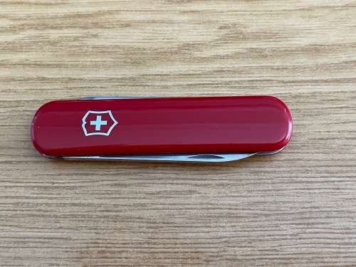 1 x Victorinox knife / Philips Fotolicht , red, collectors item