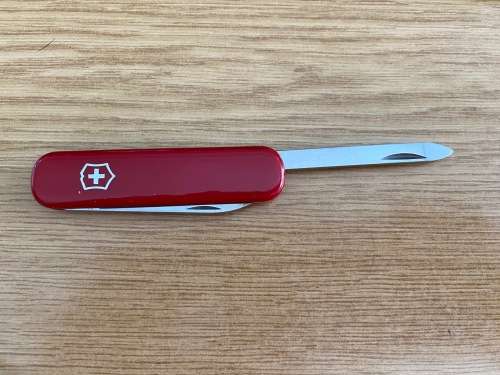 1 x Victorinox knife / Philips Fotolicht , red, collectors item