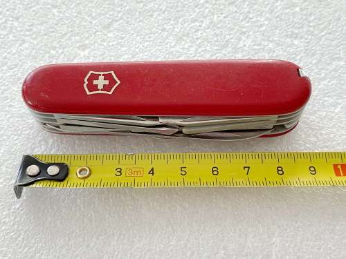 Victorinox Officier Suisse (red) vintage, pocket knife,Switzerland, stainless, rostfrei,