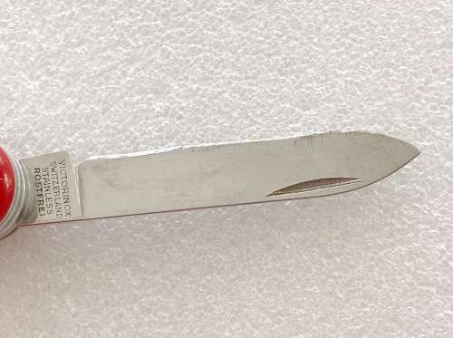 Victorinox Officier Suisse (red) vintage, pocket knife,Switzerland, stainless, rostfrei,