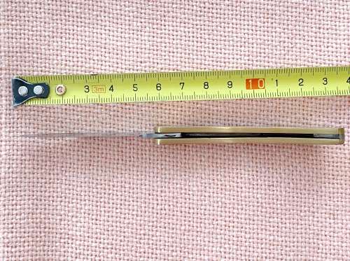 Hama Photo-Video wood brass folding knife , vintage,rare, from Germany