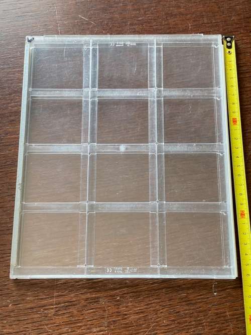 9 Sheets :Kunze Journal 12 slide archiv sheet  (for 7x7cm framed slides), each sheet for 12 slides