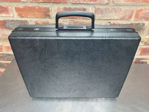 Samsonite Hard Shell Brief Case with Combo Lock, grey, antrazith, from 70/80ties , made in Belgium