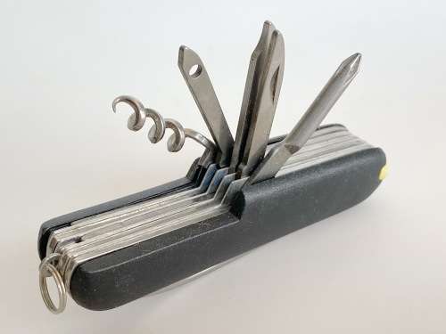 Pocket knife / Pocket tool black stainless steel