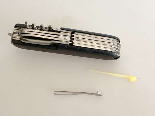 Pocket knife / Pocket tool black stainless steel