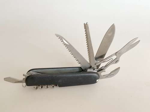 Pocket knife / Pocket tool black stainless steel