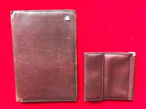 Genuine Leather bordeaux purse Creation Esquire,vintage, + small leather purse collectors items