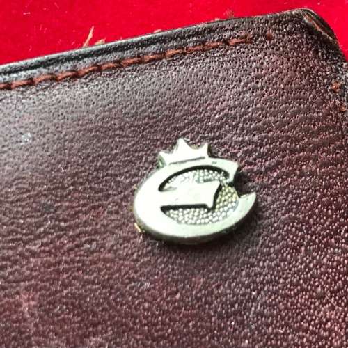 Genuine Leather bordeaux purse Creation Esquire,vintage, + small leather purse collectors items