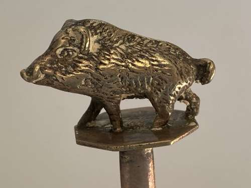 Vintage silver letter opender warthog , collectors item, hunting , animal,