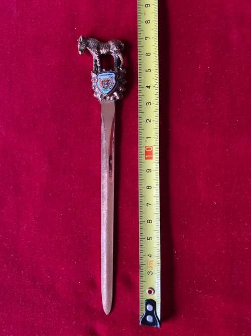 Schweizer Reineke Letter Opener vintage , collectors item,