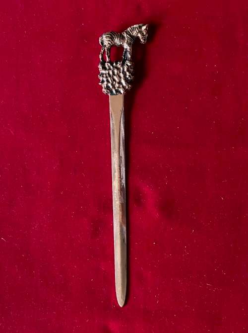 Schweizer Reineke Letter Opener vintage , collectors item,