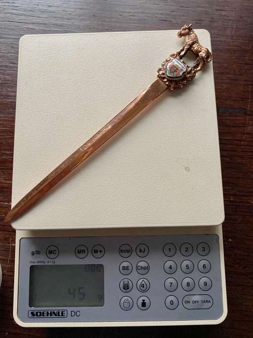 Schweizer Reineke Letter Opener vintage , collectors item,
