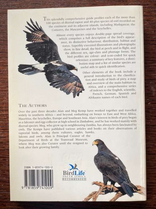 Sasol, Bird of Prey of Africa and its Islands, Alan &Meg Kemp,1998, english