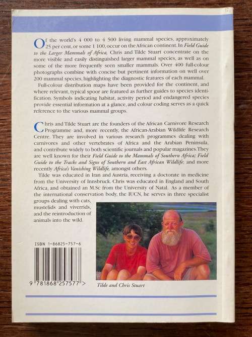 The larger mammals of Africa, Field Guide, Chris and Tilde Stuart,1997,319 pages,english