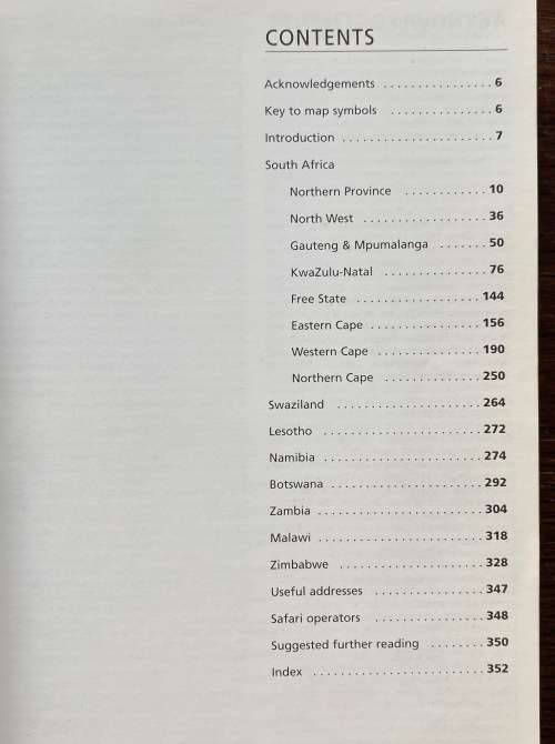 Game & Nature Reserves , Guide , Namibia,Botswana,Zambia,Malawi, Zimbabwe, South Africa,Struik