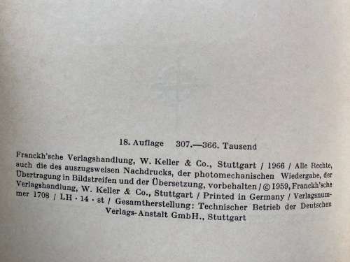 Was fliegt denn da? Kosmos Naturführer, Heinrich Frieling, 1966, 155+ pages, german, vintage, birds