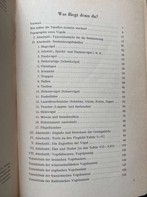 Was fliegt denn da? Kosmos Naturführer, Heinrich Frieling, 1966, 155+ pages, german, vintage, birds