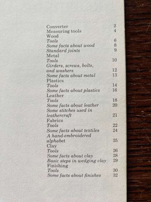 Tools and materials booklet, family creative workshop, 1976, Time-Life, 32 pages, vintage, english,