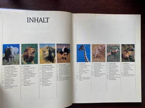 Lebendige Wildnis, Tiere der afrikanischen Savanne, 1994, 168 pages, in german, wildlife, africa