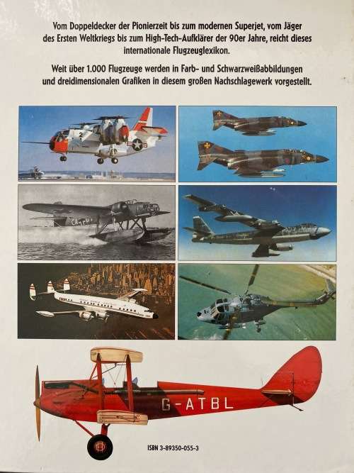 Enzyklopädie der Flugzeuge / Airplaines, Tecknik, Modelle, Daten, 1992, 432 pages, in german