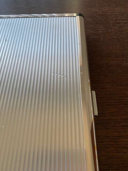 Metoni Aluminum Briefcase, approx. size 33x26x4cm, for A4. Vintage, in good condition. West Germany