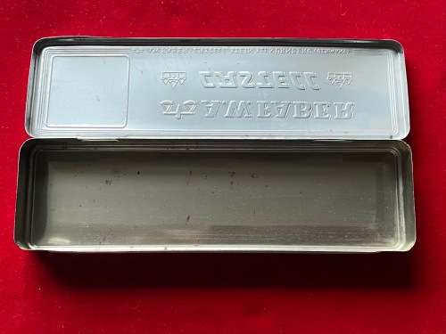 Vintage Faber Castell metal tin , box, aluminium box, from Germany, LOT 2 , COLLECTORS ITEM