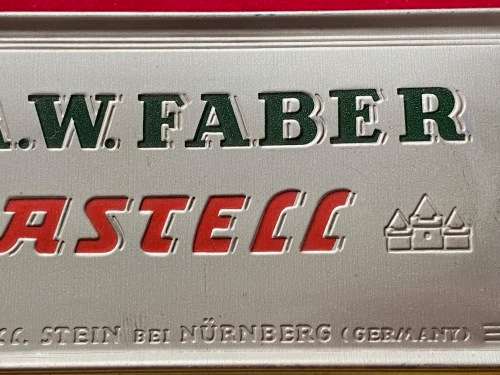 Vintage Faber Castell metal tin , box, aluminium box, from Germany, LOT 2 , COLLECTORS ITEM
