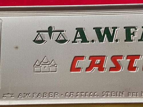 Vintage Faber Castell metal tin , box, aluminium box, from Germany, LOT 2 , COLLECTORS ITEM
