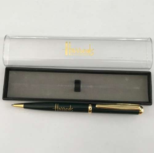 Harrods Ball Pen with blue ink ,collectors item