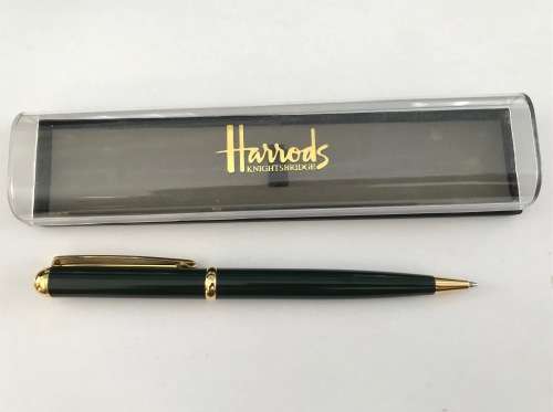Harrods Ball Pen with blue ink ,collectors item