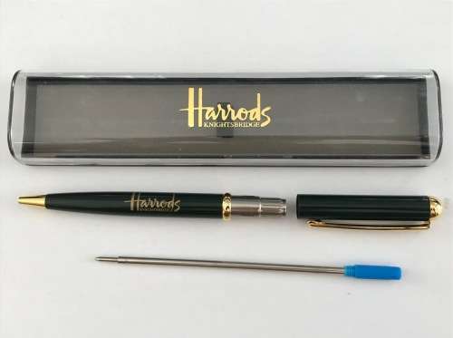 Harrods Ball Pen with blue ink ,collectors item