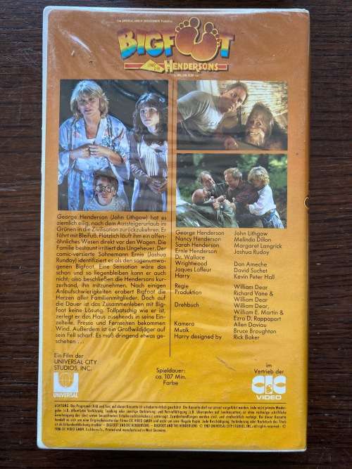 VHS Movie , Big Foot , german, 107minutes