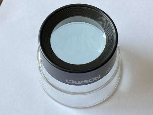 Big Stand Carson Magnifier 7x (LL-77), Diameter top 6cm, bottom 7cm