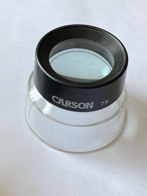 Big Stand Carson Magnifier 7x (LL-77), Diameter top 6cm, bottom 7cm