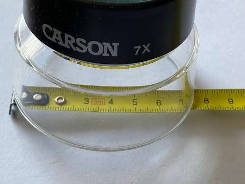 Big Stand Carson Magnifier 7x (LL-77), Diameter top 6cm, bottom 7cm