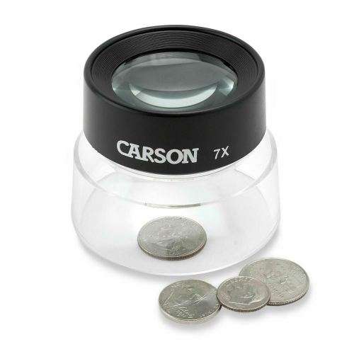 Big Stand Carson Magnifier 7x (LL-77), Diameter top 6cm, bottom 7cm