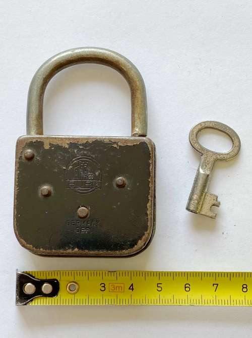 antique Burg lock ,vintage ,Germany, DEP, collectors item