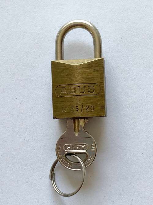 vintage Small Burg Lock with key 2x, from Germany, collectors item