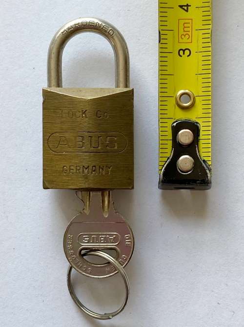 vintage Small Burg Lock with key 2x, from Germany, collectors item