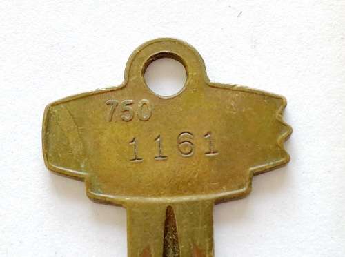 Fort Lock Co Chicago USA key vintage, collectors item