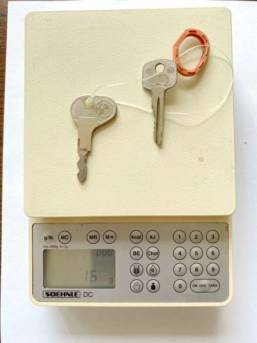 BMW oldtimer key HUF X1244 vintage , collectors item