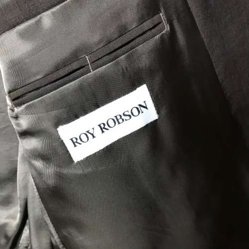 Roy Robson Men`s suit brown jacket and trousers combo + tie trouser size 52,jacket size approx 52, m