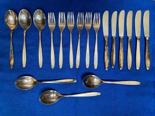 WMF patent 90, Silver Plated , table spoons,knives and forks, from Germany ,collectors item, vintage