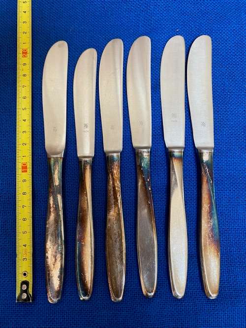 WMF patent 90, Silver Plated , table spoons,knives and forks, from Germany ,collectors item, vintage