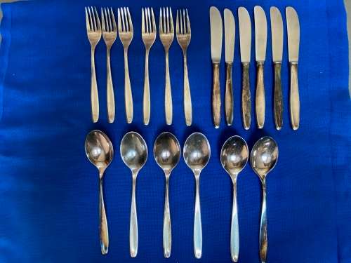 WMF patent 90, Silver Plated , table spoons,knives and forks, from Germany ,collectors item, vintage