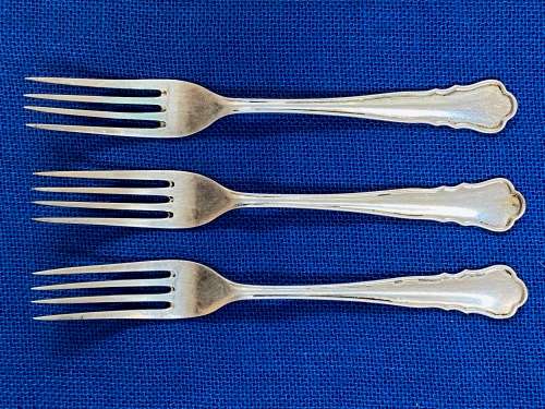 Vintage Fork Lot 1 ,Set of 3 Forks: D. Gadebusch 800 silver from Germany ,collectors item
