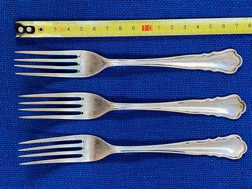 Vintage Fork Lot 1 ,Set of 3 Forks: D. Gadebusch 800 silver from Germany ,collectors item