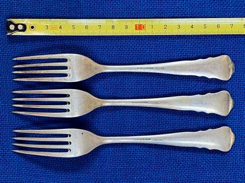 Vintage Fork Lot 1 ,Set of 3 Forks: D. Gadebusch 800 silver from Germany ,collectors item