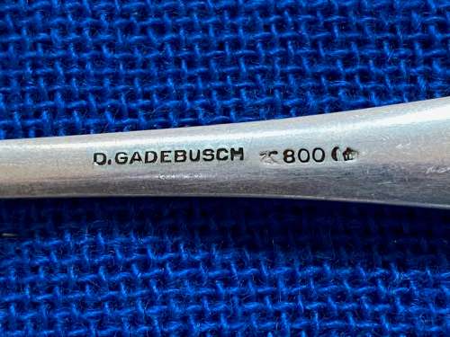 Vintage Fork Lot 1 ,Set of 3 Forks: D. Gadebusch 800 silver from Germany ,collectors item