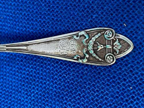 Vintage Pair of Spoon Tea/Coffee Spoon+Big Spoon,Lot 5,800 W&B silver ,Germany, collectors item